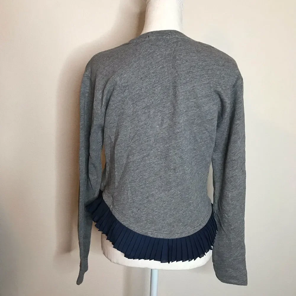 J‎ crew sweatshirt with ruffle bottom